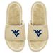 Men's ISlide Tan West Virginia Mountaineers Dune Faux Fur Slide Sandals