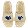 Men's ISlide Tan Penn State Nittany Lions Dune Faux Fur Slide Sandals