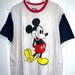 Disney Shirts | Classic Mickey Mouse Disney Store White T-Shirt Men’s Size Xxl Gray Short Sleeve | Color: Gray/White | Size: Xxl