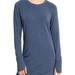 Athleta Dresses | Athleta Cross Cross Sweatshirt Dress Size Xsp - Petite Length..Heathered Blue | Color: Blue | Size: Xsp