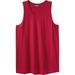 Men's Big & Tall Shrink-Less™ Lightweight Longer-Length Tank by KingSize in Red (Size 7XL) Shirt