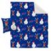 Buffalo Bills Holiday Reindeer Blanket and Pillow Combo Set