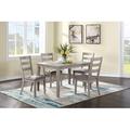 Red Barrel Studio® 5-Pcs Dining Set Wood/Upholstered in Gray | 30 H x 36 W x 48 D in | Wayfair E7F143343F5E453A996D19F813757535