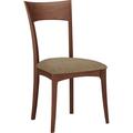 Copeland Furniture Ingrid Side Chair Genuine Leather in Brown | 37.5 H x 19.75 W x 22 D in | Wayfair 8-ING-20-04-Linen Sesame