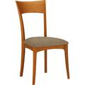 Copeland Furniture Ingrid Side Chair Genuine Leather in Brown | 37.5 H x 19.75 W x 22 D in | Wayfair 8-ING-20-23-Linen Sesame