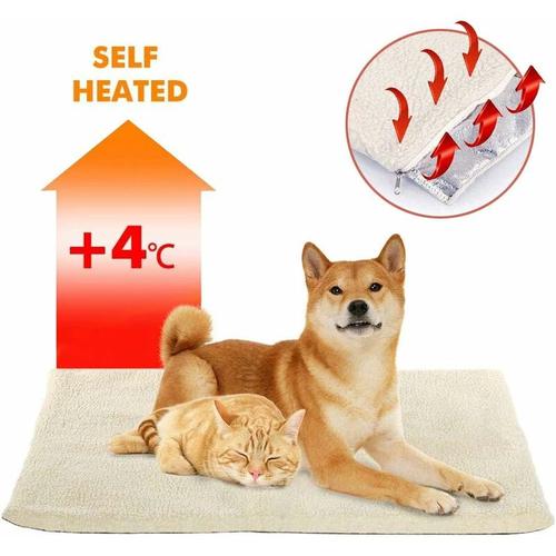 Hundematratze - Selbstheizendes Kissen für Katzenhund, Wärmeschutzdecke Ohne Strom & Batterien
