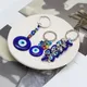 Porte-clés turc Blue Evil Eye Porte-clés Porte-clés Amulettes Porte-bonheur Pendentif en verre