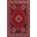 Vintage Traditional Shiraz Persian Wool Area Rug Hand-knotted Carpet - 6'10" x 10'0"