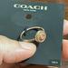 Coach Jewelry | Coach Ring Size 8 C Rose Gold Ring | Color: Gold/Pink | Size: 8