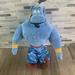 Disney Toys | Disney Collection Aladdin Blue Genie 18" Plush Stuffed Animal Toy Doll | Color: Blue/Yellow | Size: Osbb