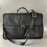 Coach Bags | Authentic Vintage 1996 Coach Top Handle Briefcase Bag # 0537 | Color: Black/Gold | Size: Approx. 17" X 12" X 4.75"