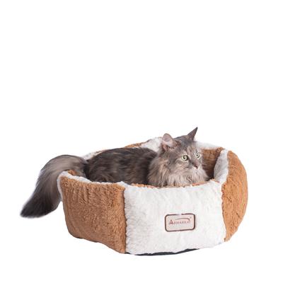 Dog, Cat Cat Extra Small Pet Bed, Brown/Ivory by Armarkat in Brown