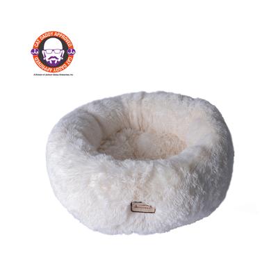 Ultra Plush Cat Dog Cuddler Bed by Armarkat in White