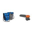 VAUDE Radtasche Aqua Back Plus, Blue, One Size, 124123000 & 12503 Haifischzahn, QMR Rail Hook 2.0, QMR-Befestigungssystem 2.0, Radtaschen, Gepäckträgerhalterung weiß Einheitsgröße