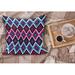 East Urban Home Ambesonne Navy & Blush Fluffy Throw Pillow Cushion Cover, Geometrical Diamond Line Pattern Retro Nostalgic Psychedelic Design | Wayfair