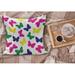 East Urban Home Ambesonne Modern Fluffy Throw Pillow Cushion Cover, Rainbow Colorful Butterfly Romantic Art | 26 H x 16 W x 0.2 D in | Wayfair