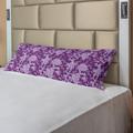 East Urban Home Ambesonne Flower Body Pillow Case Cover w/ Zipper, Lilac Flowers Blossoms In Spring Romantic Meadow Happy Fun Countryside Print | Wayfair