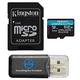 Kingston 512GB Canvas Go Plus MicroSD Memory Card with Adapter Works with GoPro Hero 10 (Hero10) Class 10, V30, A2, SDXC (SDCG3/512GB) Bundle with (1) Everything But Stromboli MicroSD Card Reader