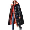 Woemns Long Down Parka Jacket Trendy Coat Women Winter Jacket Cotton Padded Warm Maxi Puffer Coat Lady Long Coats