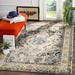 Blue 132 x 0.45 in Area Rug - Dakota Fields Clevon Oriental Gray/Light Area Rug, Polypropylene | 132 W x 0.45 D in | Wayfair