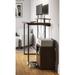 Steelside™ Altoona Standing Desk w/ Hutch Wood/Metal in Brown/Gray | 34.75 H x 42 W x 25 D in | Wayfair 2956F4DCEE7244849BBF043F3B678797