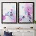 Orren Ellis Fluid Magenta III - 2 Piece Picture Frame Painting Set Canvas/Plastic in Blue/Pink | 20 H x 34 W in | Wayfair