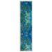 Blue/Green 24 x 0.41 in Area Rug - Union Rustic Aliva Oriental Tufted Teal Area Rug Polyester | 24 W x 0.41 D in | Wayfair