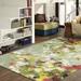 Green/Red 60 x 0.41 in Area Rug - Red Barrel Studio® Mellville Floral Tufted Green/Yellow/Red Area Rug Polyester | 60 W x 0.41 D in | Wayfair
