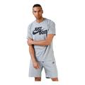 NIKE Men's M Nsw Tee Just Do It Swoosh T shirt, Dk Grey Heather/(Black), M UK