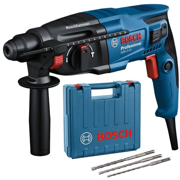 BOSCH Bohrhammer SDS plus »GBH 2-21« inkl. Zubehör + Koffer blau, 8.8x20.5x20.5 cm Image
