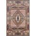 Vegetable Dye Traditional Geometric Khotan Area Rug Wool Hand-knotted - 3'10" x 6'0"