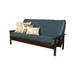 Somette Monterey Sofa in Espresso Finish with Removable Suede Mattress Cover