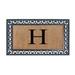 A1HC Rubber and Coir X Large Monogrammed Double Doormat, 30"X48"