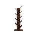 Brown Tree-Shaped Standing Wooden Bookshelf - 9.8”D x 19.7”W x 55.7”H