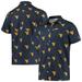 Men's Columbia Navy West Virginia Mountaineers Super Slack Tide Omni-Shade Button-Up Shirt