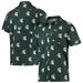 Men's Columbia Green Michigan State Spartans Super Slack Tide Omni-Shade Button-Up Shirt