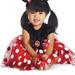 Disney Dresses | Disney Minnie Mouse Babygirl Dress | Color: Black/Red | Size: 6-9mb