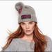 Victoria's Secret Accessories | Brand New! Victoria’s Secret Winter Knit Beanie Hat | Color: Gray/Pink | Size: Os