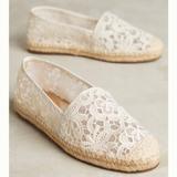 Anthropologie Shoes | Jasper & Jeera Fabienne Lace Espadrilles - Size 39 Euro - Ivory | Color: Cream/White | Size: 39