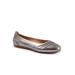 Women's Safi Ballerina Flat by SoftWalk in Pewter (Size 9 M)