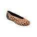 Wide Width Women's Sonoma Flat by SoftWalk in Tan Cheetah (Size 7 W)