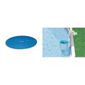 Intex Solar Cover Pool - Solarabdeckplane - Ø 457 cm - Für Easy Set und Frame Pool & Oberflächenskimmer - Deluxe Oberflächenskimmer zur Wandmontage - Hängeskimmer