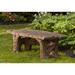 Loon Peak® Piercefield Stone/Concrete Garden Outdoor Bench Stone/Concrete in Gray | 17 H x 47.5 W x 25 D in | Wayfair