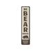 Lizton Sign Shop, Inc Be Bear Aware Vertical Custom Aluminum Sign Metal in Brown/Gray | 6 H x 24 W x 0.063 D in | Wayfair 2289-A624