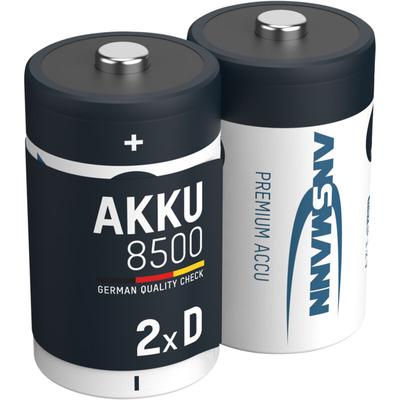 Ansmann - Akku d 8500mAh Mono NiMH 1,2V – 1000x wiederaufladbar (2 Stück)