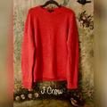 J. Crew Sweaters | J Crew - 100% Lambs Wool Relaxed Long Sleeve Crew Neck Classic In Orange - Large | Color: Orange | Size: L