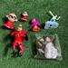 Disney Toys | Disney Pixar The Incredibles Toys Lot Of 6 Characters Used As Is | Color: Black/Red | Size: Osbb