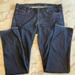 J. Crew Jeans | Jcrew Dark Wash With Yellow Stitching Jcrew Matchstick Jean 32r | Color: Blue | Size: 32