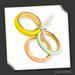 Kate Spade Jewelry | Kate Spade Candy Drops 14kt Gold Plated Enamel Ring Set (3) | Color: Orange/Yellow | Size: 7