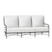 Summer Classics Carmel 77" Wide Outdoor Patio Sofa w/ Cushions Metal/Olefin Fabric Included | 37.25 H x 77 W x 32.75 D in | Wayfair